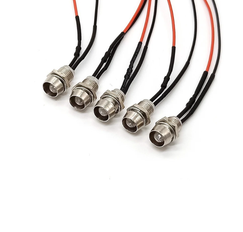 Mini LED spotverlichting - Oranje - 10mm - 12/24V Mini LED spotverlichting - Oranje - 10mm - 12/24V